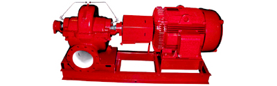 Bell and Gossett -  Double-suction, base-mounted Series HSC-S pumps supplied by Butt's Pumps & Motors Ltd. 