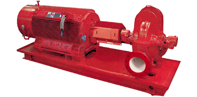 Bell and Gossett -  Double-suction, base-mounted Series HSCS pumps supplied by Butt's Pumps & Motors Ltd. 